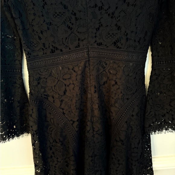Bardot Dress Midnight Lace Black NWT US 4 / XS EUR 36 Long Sleeve LBD - Picture 5 of 9
